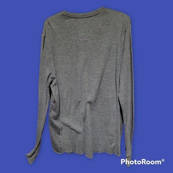 Men's Levi Long Sleeve Gray Shirt Size L (C58) - Picture 2 of 2